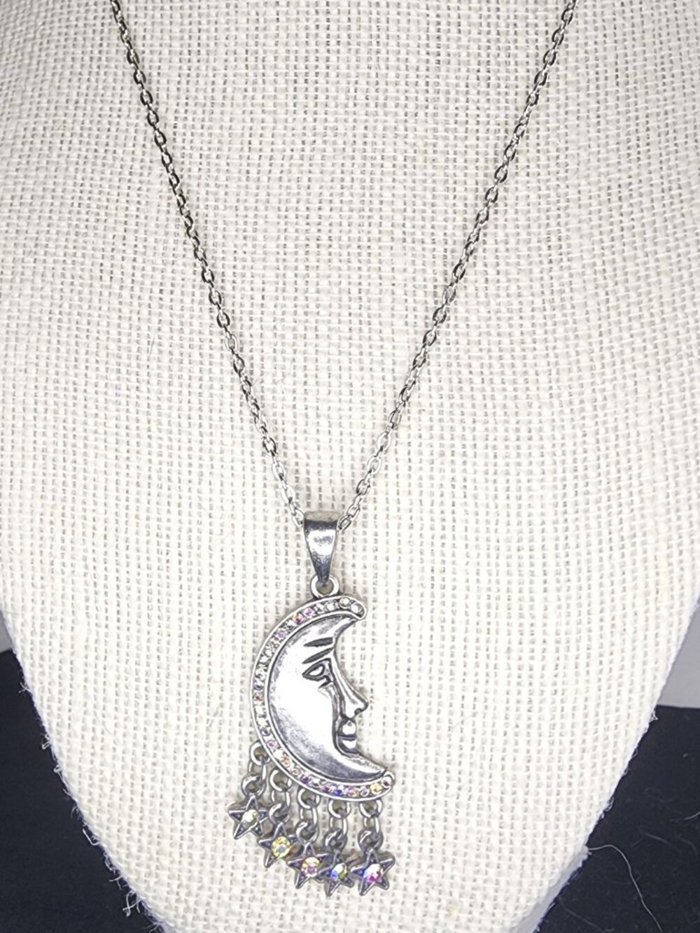 Hand Crafted Moon & Stars Necklace